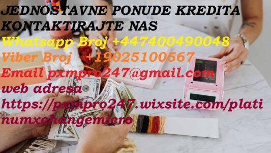 Kontaktirajte me za svoj kredit danas